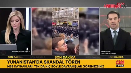 Yunan askerlerinin skandal sloganı! MSB kaynaklarından son dakika açıklaması