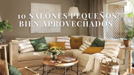 10 salones pequeños bien aprovechados