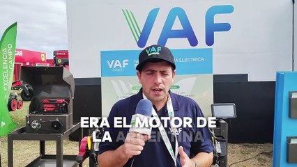 Valtenín Noto de VAF Electrónica en Expoagro 2025