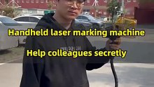 Secretly use laser marking to help colleagues decorate their cars #automobile #welding #shorts