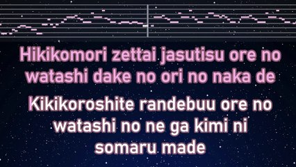 Karaoke♬ Goodbye Sengen feat. FloweR - Chinozo 【No Guide Melody】 Lyric Romanized