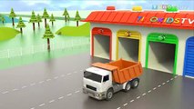 Excavator & Wheel Loader Trailer Trucks for Kids | Underpass Road Construction