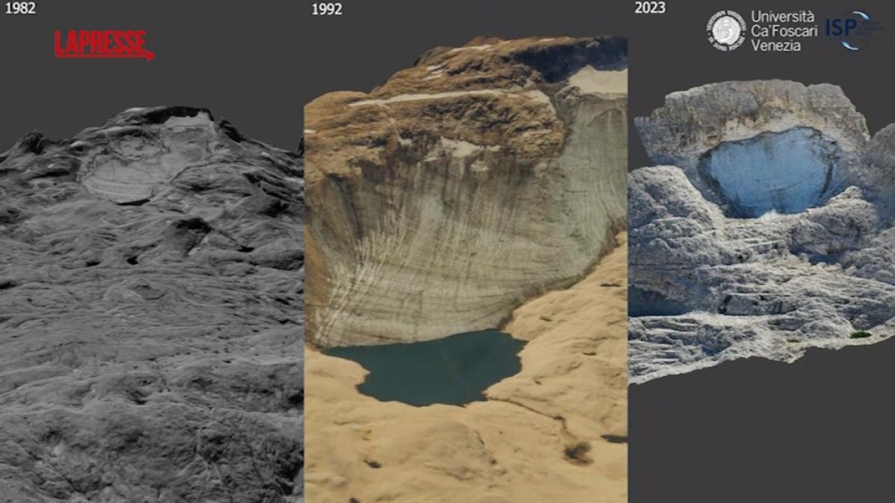 Non solo Marmolada, sulle Dolomiti stanno scomparendo tutti i ghiacciai: le immagini impressionanti