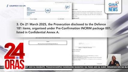 Dokumentong nagdedetalye ng 181 na ebidensya vs. FPRRD, hawak na ng depensa | 24 Oras
