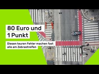 80 Euro und 1 Punkt: Diesen teuren Fehler machen fast alle am Zebrastreifen