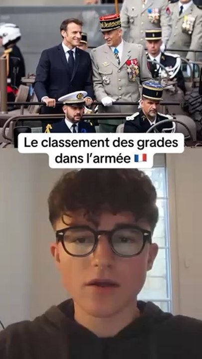 Le classement des grades dans l’armée 🇫🇷 #armée #guerre