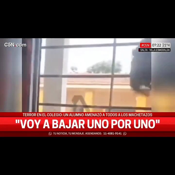 Terror en Salta: un adolescente ingresó con un...
