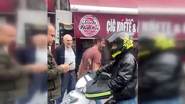 Hem suçlu hem güçlü: Yasak olan yere motosikletle girdi, zabıtayla böyle tartıştı