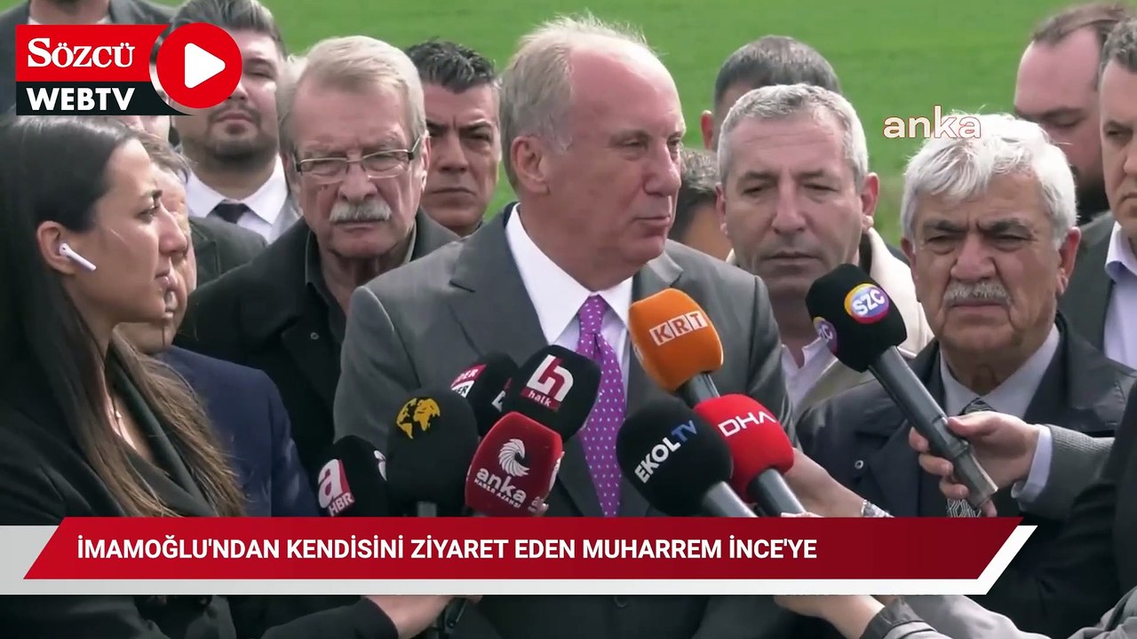 İmamoğlu'ndan kendisini ziyaret eden Muharrem İnce'ye: 'Abi geçer bu günler merak etme'