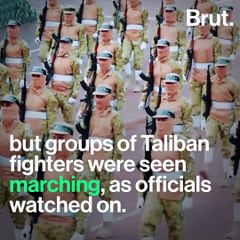 Taliban Displays Suicide Bombers In 'Victory Parade'