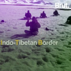 ITBP Jawans Perform Yoga On Snow-Clad Mountains