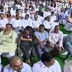Farooq Abdullah Chanting Bharat Mata Ki Jai