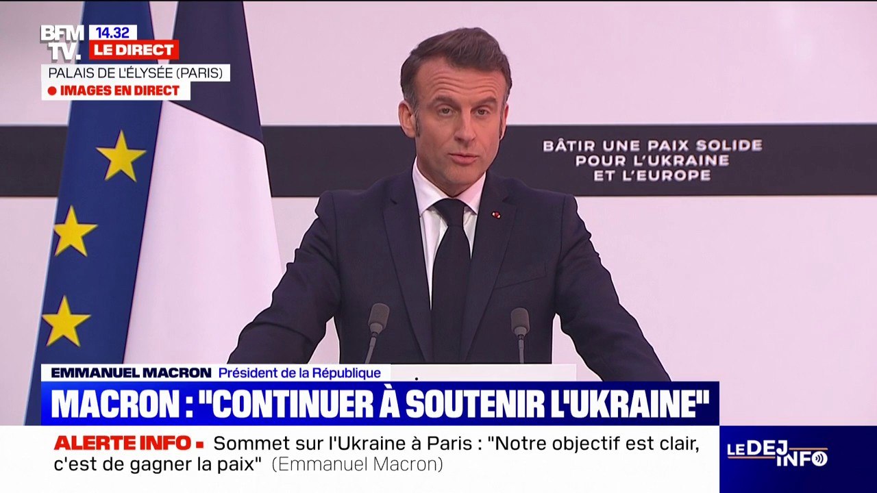 Sommet sur l'Ukraine à Paris: "Le temps n'est pas à la levée des sanctions", déclare Emmanuel Macron