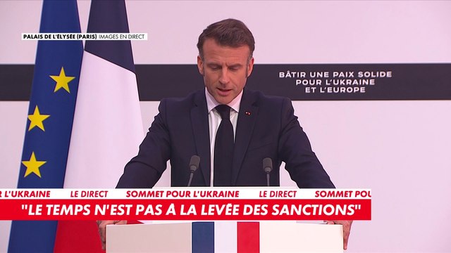 Emmanuel Macron : «La sécurité des Européens dans la durée se joue en Ukraine»