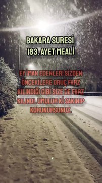 Bakara Suresi 183. Ayet Meali #kuran #amin #kuranıkerim