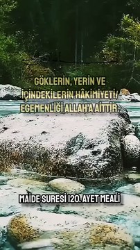 Maide Suresi 120. Ayet Meali #kuran #kuranıkerim