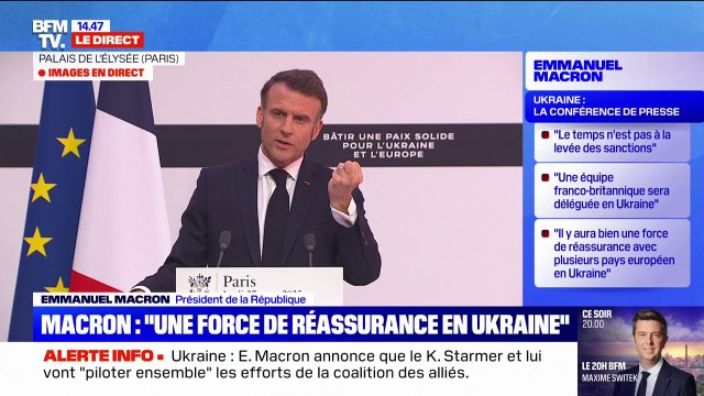 Emmanuel Macron annonce assurer le copilotage de cette coalition européenne avec le Premier ministre britannique Keir Starmer