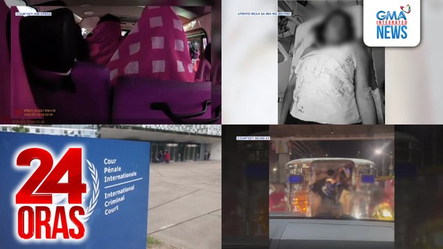 24 Oras: (Part 1) 2 bugaw umano, arestado; 11 menor de edad na biktima, nasagip; estudyante, pinatay sa saksak ng kaklase; Malacañang: 'di kikilalanin ang mga kondisyon ng interim release kung walang kooperasyon sa ICC, atbp.