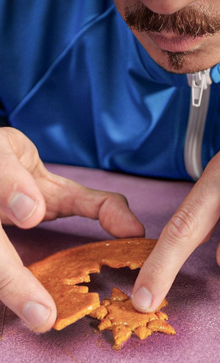 The Iconic Dalgona from Squid Game! 🦑 Can Our Player Crack the Challenge? 🏆🔥