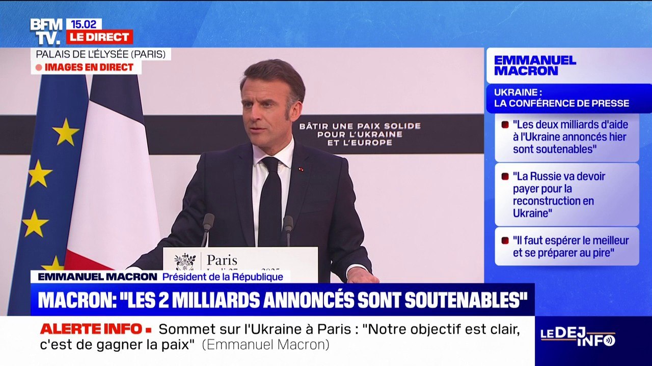 Formation de l'armée ukrainienne: "Le plus vite, le plus précis et le plus pragmatique", déclare Emmanuel Macron