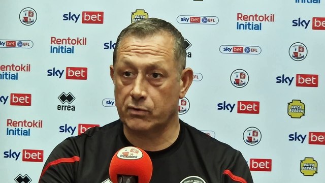 Crawley Town's new assistant manager Neil faces the media for the first time