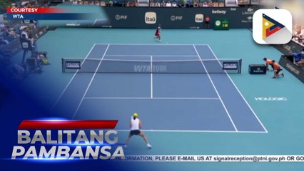 Palace congratulates tennis player Alex Eala