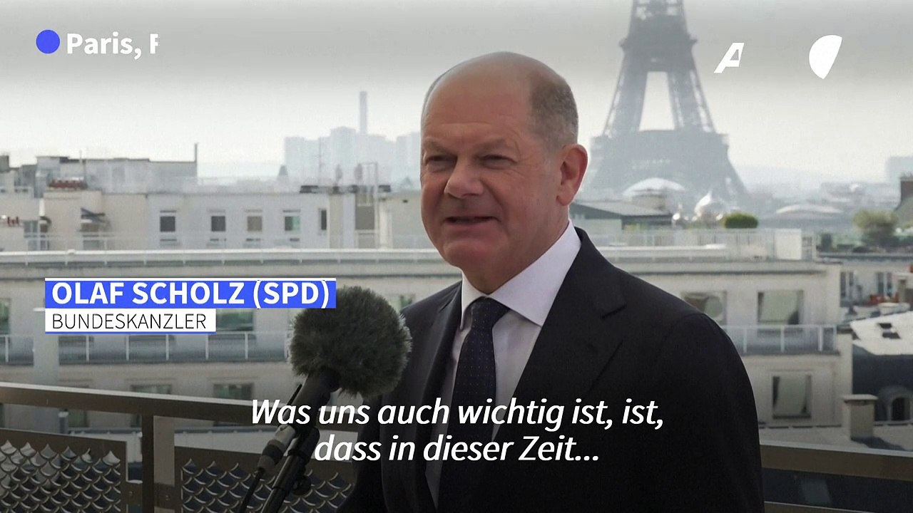 Scholz: Erst Frieden, dann Ende der Sanktionen