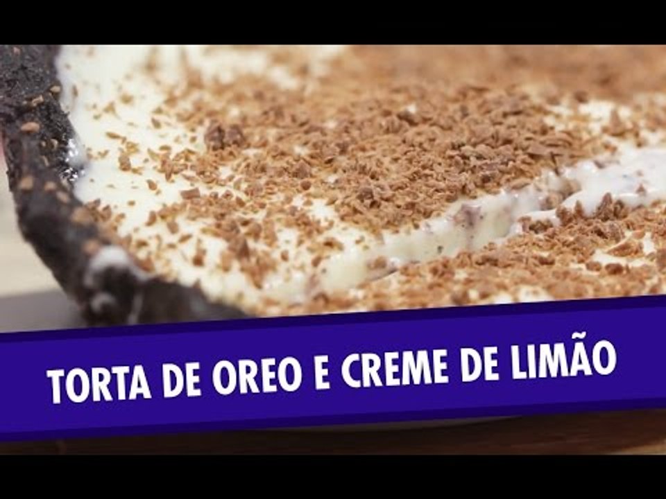 Torta de Oreo e creme de limão