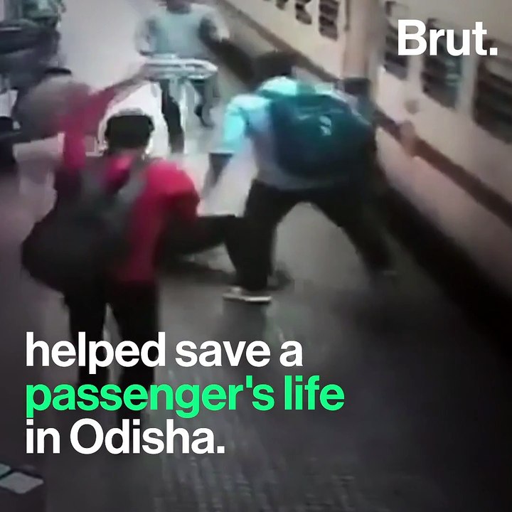 Passenger Falls In Gap Between Platform & Moving Train