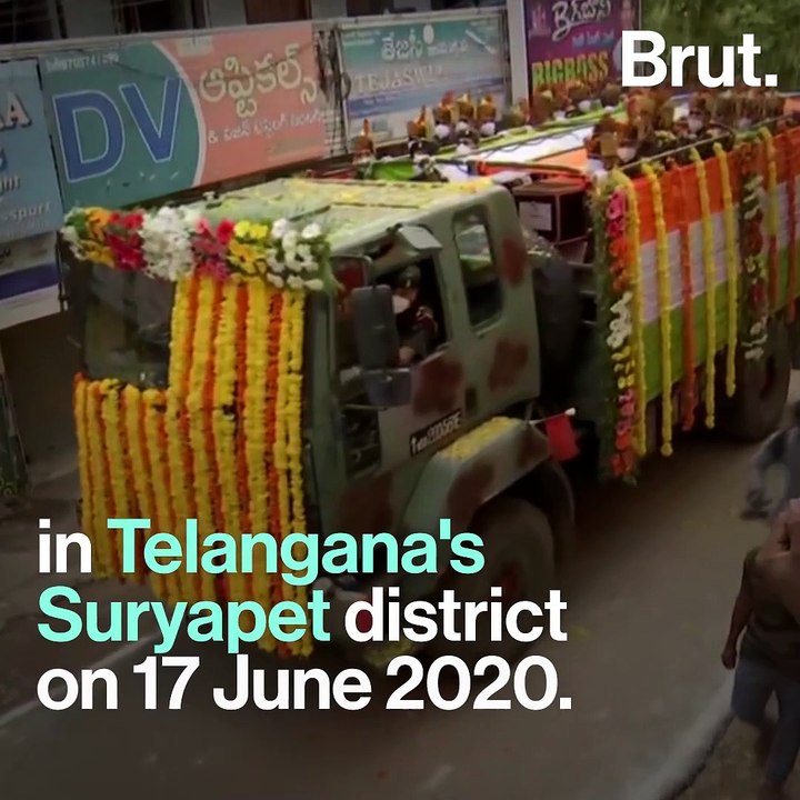 Thousands Attend Colonel Santosh Babu's Funeral