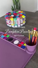 Painting Pumpkins Art Station Restock 🎨🎃 #pumpkinpainting #pumpkinpaintingideas #amazonfinds