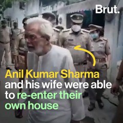 "Evicted" Old Couple Return Home With Cop Help