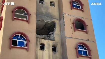 Danni a sede Croce Rossa a Rafah dopo un attacco israeliano