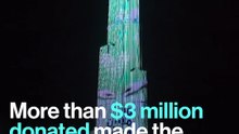 Dubai's Burj Khalifa Lights Up in Coronavirus Support