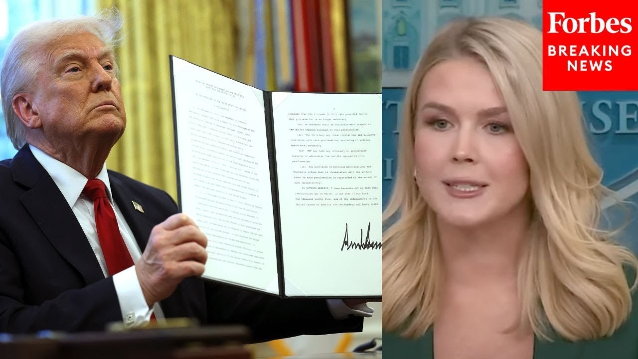 Leavitt Asked How Tariffs Will Help ‘In The Long Run’ After Consumer Confidence Hits A 4-Year Low