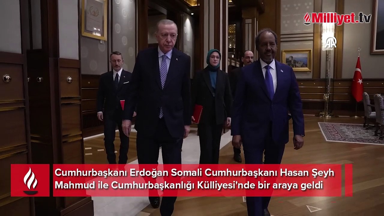 Cumhurbaşkanı Erdoğan Somali Cumhurbaşkanı Mahmud ile görüştü