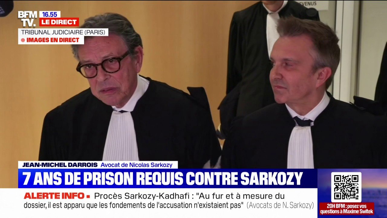 Procès Kadhafi: "Des peines très lourdes pour compenser la faiblesse des démonstrations", estiment les avocats de Nicolas Sarkozy
