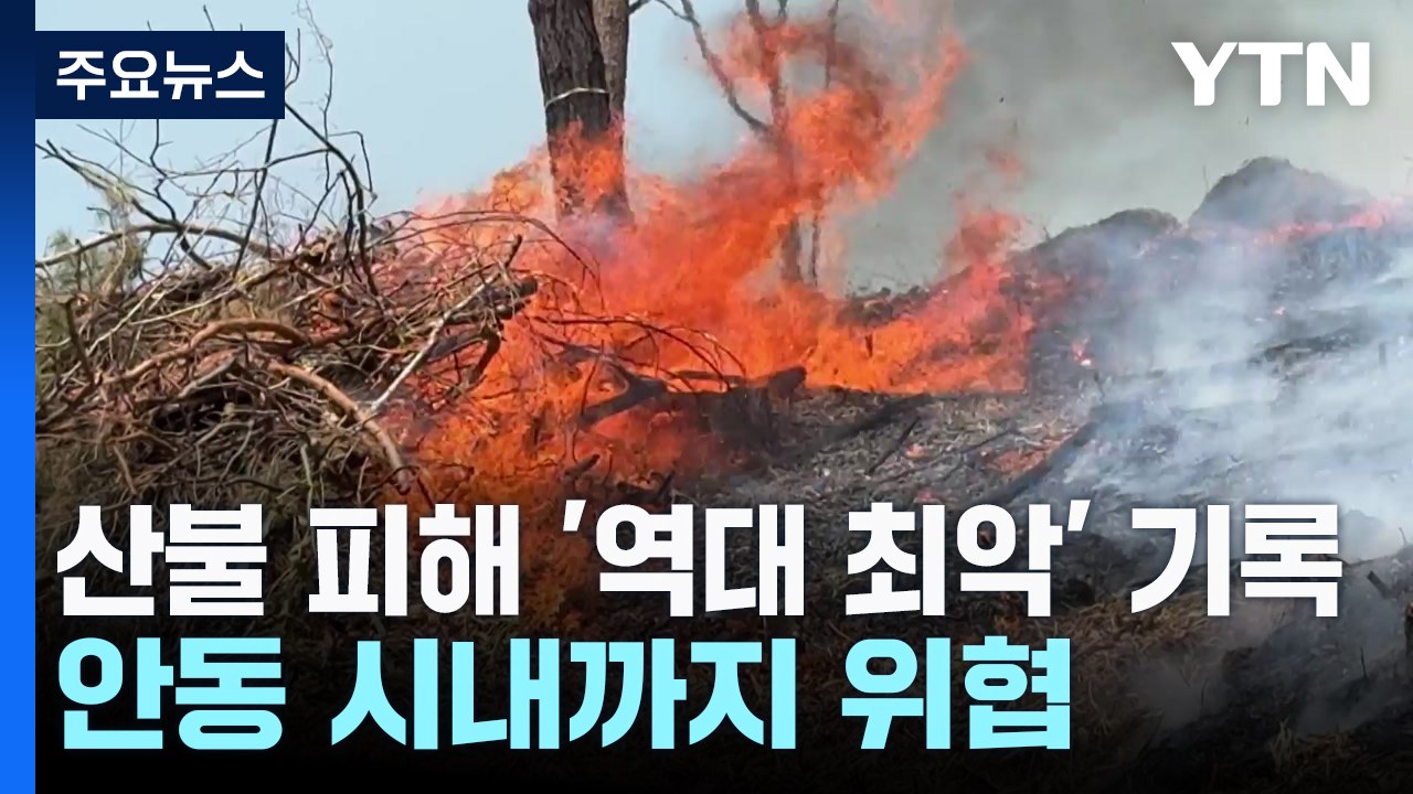 산불 피해 '역대 최악' 기록...안동 시내까지 위협 / YTN