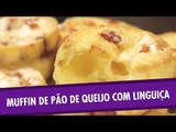 Muffin de pão de queijo com linguiça