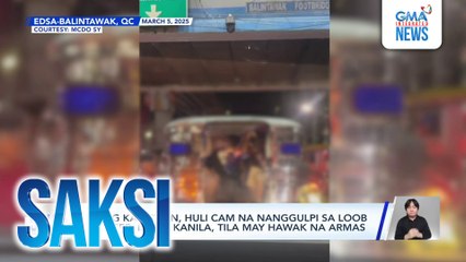 Ilang kabataan, huli cam na nanggulpi sa loob ng jeep; isa sa kanila, tila may hawak na armas | Saksi