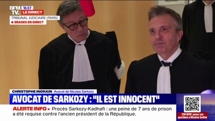 Procès Kadhafi: "Le parquet parle fort et demande des peines élevées", estime l'un des avocat de Nicolas Sarkozy