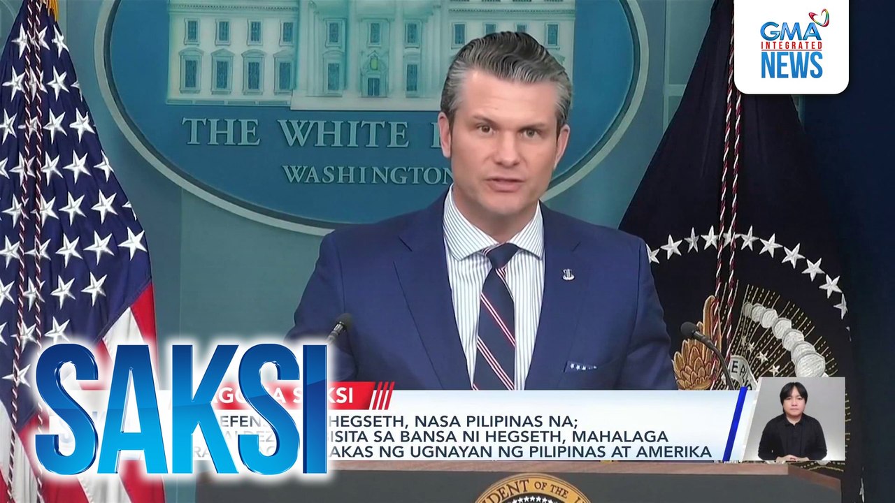 U.S. Defense Sec. Hegseth, nasa Pilipinas na; Romualdez: Pagbisita sa bansa ni Hegseth, mahalaga para sa pagpapalakas ng ugnayan ng Pilipinas at Amerika | Saksi