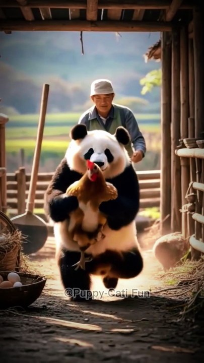 Thief Panda on the Loose! 🐼💰😂 #ThiefPanda #FunnyPanda #SneakyPanda #CuteAnimals #PandaMischief #Adorable #PandaLover #WholesomeFun