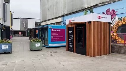 Installation of HSBC Cash Pod in St Austell town centre welcomed - video by Andrew Townsend