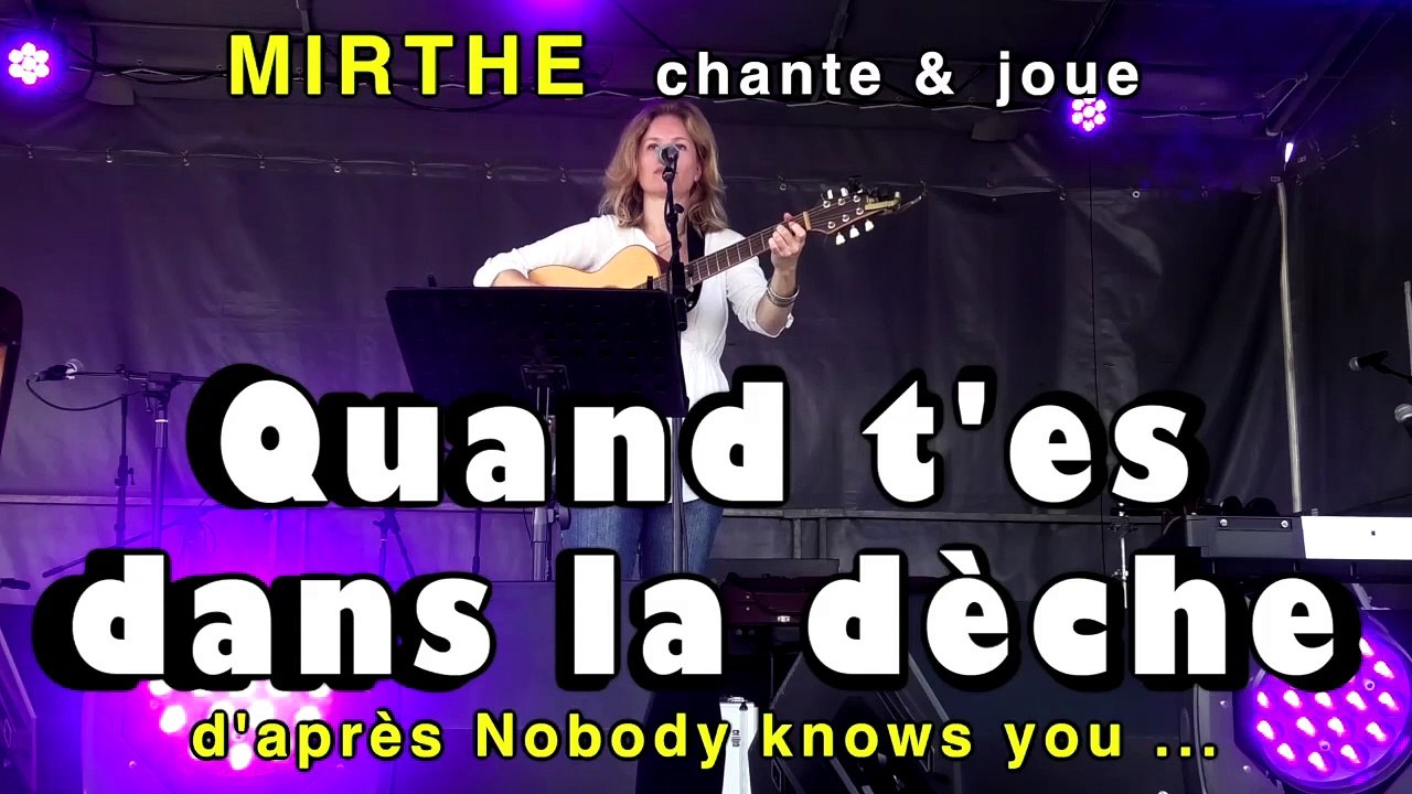 QUAND T'ES DANS LA DÉCHE (Nobody knows you when you're down & out) by MIRTHE, 2024, Paimpol, Vieux Gréements