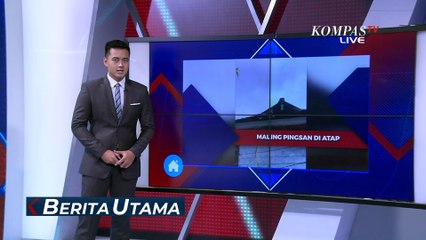 Kepanasan Dikepung Warga Selama 3 Jam, Terduga Maling Pingsan di Atap Rumah