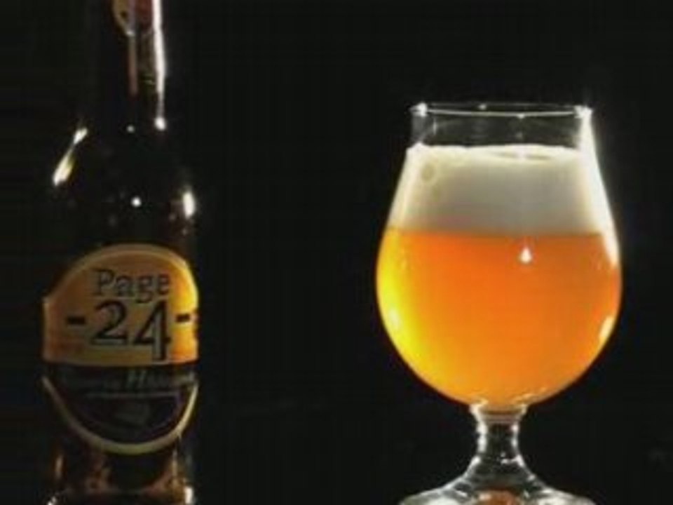 Bière Page24 et son verre