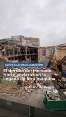 El derribo del Mercado Norte acelera con la llegada de una segunda máquina