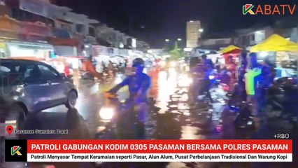 PATROLI GABUNGAN KODIM 0305 PASAMAN BERSAMA POLRES PASAMAN JELANG LEBARAN