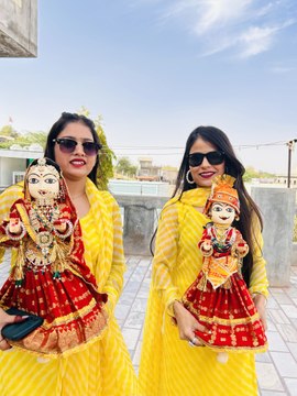 ईसर-गंवर को पिलाया पानी, गाए गणगौर गीत, किया पूजन